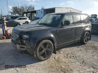 ✅ 2021 Land Rover Defender X-Dynamic HSE • VIN: SALE37RU8M2050112 • Lot: 77326634. Wystawiony na Copart z przebiegiem 49 066 mil. Bezpłatny archiwum sprzedaży aukcyjnych z USA i szczegółowy raport historii pojazdu na DreamBid. Zdjęcie 1.