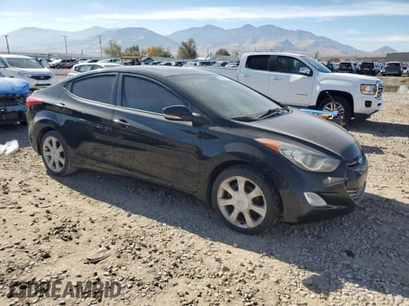 2012 Hyundai Elantra GLS with VIN KMHDH4AE0CU281835, listed as a Copart auction lot 90837345 with 157,421 mi miles and Clean title. Bid and sale history available at DreamBid. Image 4.