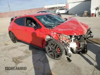 2022 Hyundai Veloster z VIN KMHT36AH8NU013358, wystawiony jako Copart lot #83589574 z przebiegiem Nie podano mil oraz Szkoda całkowita • Salvage title. Historia ofert i sprzedaży dostępna na DreamBid. Obrazek 4.