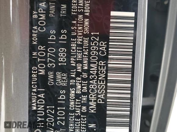 ✅ 2021 Hyundai Venue SEL • VIN: KMHRC8A34MU099521 • Lot: 89340975. Wystawiony na Copart z przebiegiem 77 439 mil. Bezpłatny archiwum sprzedaży aukcyjnych z USA i szczegółowy raport historii pojazdu na DreamBid. Zdjęcie 16.