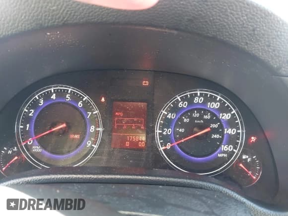 ✅ 2009 Infiniti G37 Journey • VIN: JNKCV61E49M015021 • Lot: 43488487. Listed on IAAI with 175,844 mi. Free auction sales archive from the USA and detailed vehicle history report at DreamBid. Image 7.