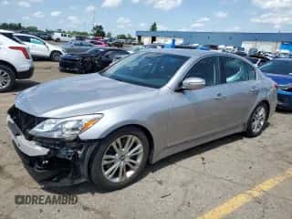 2012 Hyundai Genesis 3.8L with VIN KMHGC4DD9CU199424, listed as a Copart auction lot 62912764 with 28,508 mi miles and Salvage title. Bid and sale history available at DreamBid. Image 1.