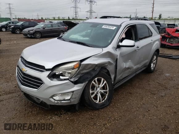 ✅ 2017 Chevrolet Equinox LT • VIN: 2GNALCEKXH1566729 • Лот: 64636324. Опубликован ранее на Copart с пробегом Не указан. Бесплатный доступ к архиву аукционных продаж из США и подробный отчёт об истории автомобиля на DreamBid. Изображение 1.