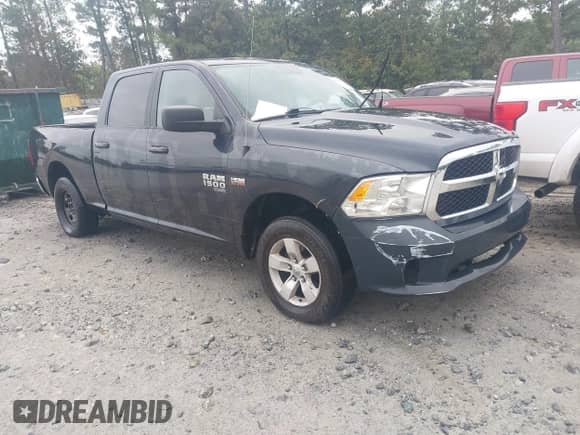 2019 Ram 1500 Big Horn with VIN 1C6RR6TT5KS722049, listed as a IAAI auction lot 43391541 with 92,160 mi miles and . Bid and sale history available at DreamBid. Image 1.
