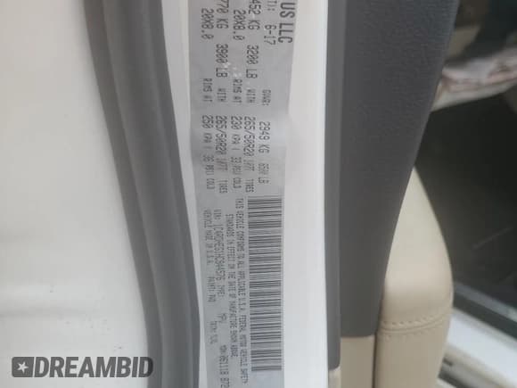 ✅ 2017 Dodge Durango Citadel • VIN: 1C4RDHEG1HC944576 • Lot: 64411405. Listed on Copart with 126,411 mi. Free auction sales archive from the USA and detailed vehicle history report at DreamBid. Image 13.