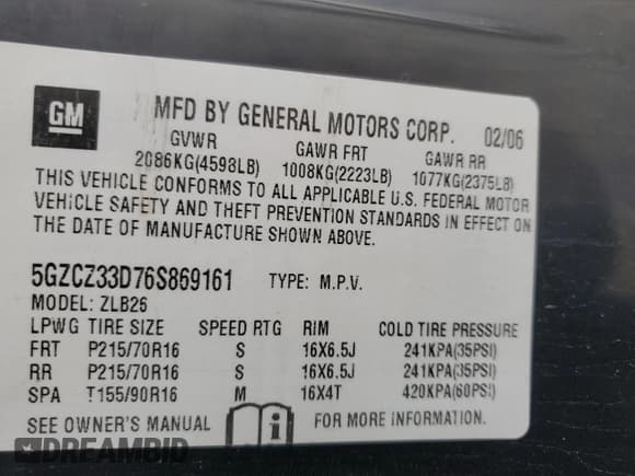 ✅ 2006 Saturn VUE • VIN: 5GZCZ33D76S869161 • Lot: 55971845. Wystawiony na Copart z przebiegiem 165 921 mil. Bezpłatny archiwum sprzedaży aukcyjnych z USA i szczegółowy raport historii pojazdu na DreamBid. Zdjęcie 13.