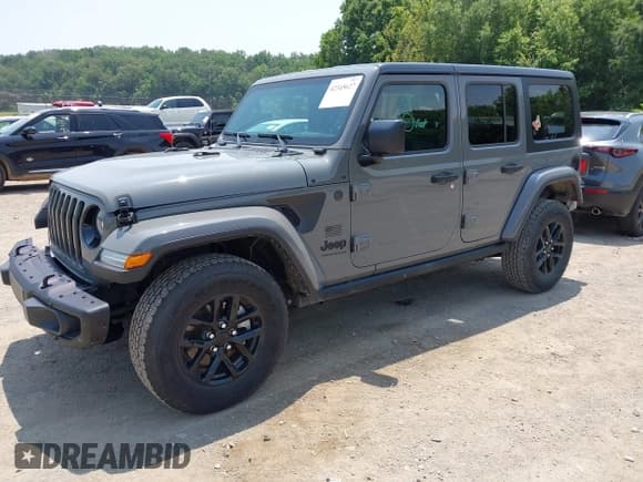✅ 2023 Jeep Wrangler Sport Altitude • VIN: 1C4HJXDG6PW576179 • Lot: 42345627. Listed on IAAI with 20,112 mi. Free auction sales archive from the USA and detailed vehicle history report at DreamBid. Image 2.