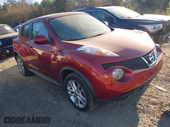 ✅ 2014 Nissan Juke S • VIN: JN8AF5MR1ET453644 • Lot: 41682239. Listed on IAAI with Not provided. Free auction sales archive from the USA and detailed vehicle history report at DreamBid. Image 1.