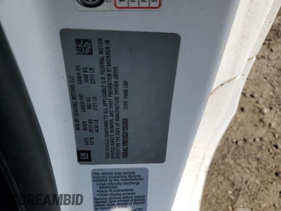 ✅ 2016 Cadillac ATS • VIN: 1G6AL1RX9G0155368 • Лот: 60133555. Опубликован ранее на Copart с пробегом 76 565 миль. Бесплатный доступ к архиву аукционных продаж из США и подробный отчёт об истории автомобиля на DreamBid. Изображение 12.