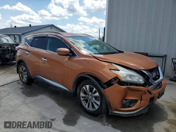 2016 Nissan Murano SV with VIN 5N1AZ2MH5GN167422, listed as a Copart auction lot 63156975 with 157,362 mi miles and Salvage title. Bid and sale history available at DreamBid. Image 4.
