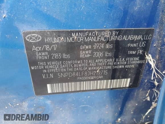 2018 Hyundai Elantra Value Edition with VIN 5NPD84LF8JH219715, listed as a IAAI auction lot 43604651 with 155,607 mi miles and . Bid and sale history available at DreamBid. Image 9.