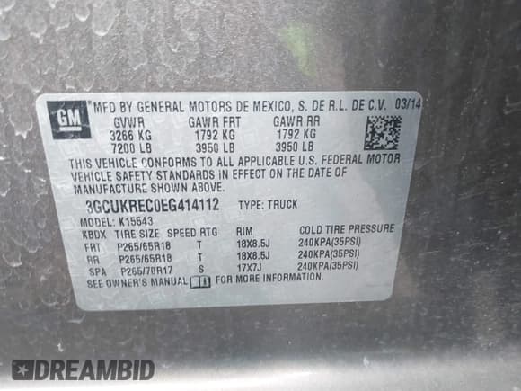 ✅ 2014 Chevrolet Silverado 1500 LT • VIN: 3GCUKREC0EG414112 • Лот: 42775331. Опубликован ранее на IAAI с пробегом 187 700 миль. Бесплатный доступ к архиву аукционных продаж из США и подробный отчёт об истории автомобиля на DreamBid. Изображение 9.