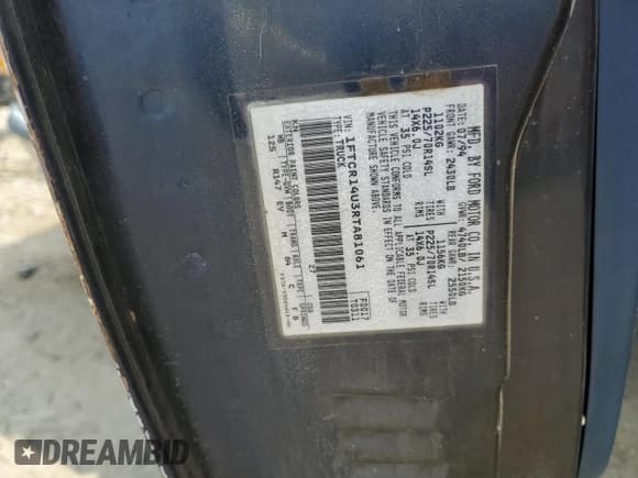 ✅ 1994 Ford Ranger Splash • VIN: 1FTCR14U3RTA81061 • Lot: 68070745. Wystawiony na Copart z przebiegiem 176 272 mil. Bezpłatny archiwum sprzedaży aukcyjnych z USA i szczegółowy raport historii pojazdu na DreamBid. Zdjęcie 12.