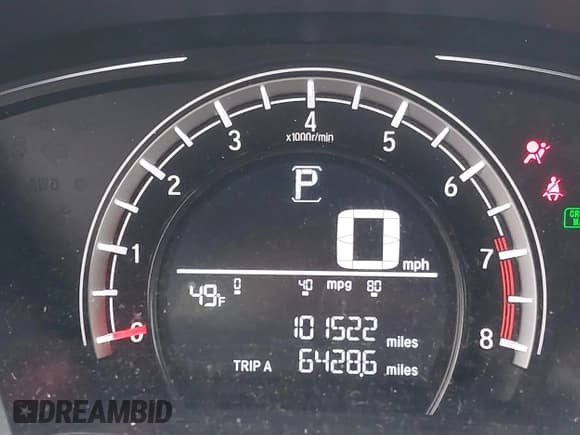 ✅ 2018 Honda CR-V LX • VIN: 2HKRW6H35JH216499 • Lot: 43568084. Listed on IAAI with 101,522 mi. Free auction sales archive from the USA and detailed vehicle history report at DreamBid. Image 16.