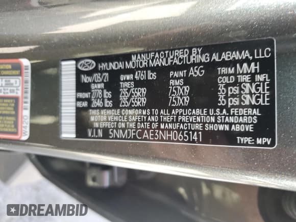 ✅ 2022 Hyundai Tucson SEL • VIN: 5NMJFCAE3NH065141 • Lot: 68173914. Wystawiony na Copart z przebiegiem 25 920 mil. Bezpłatny archiwum sprzedaży aukcyjnych z USA i szczegółowy raport historii pojazdu na DreamBid. Zdjęcie 13.