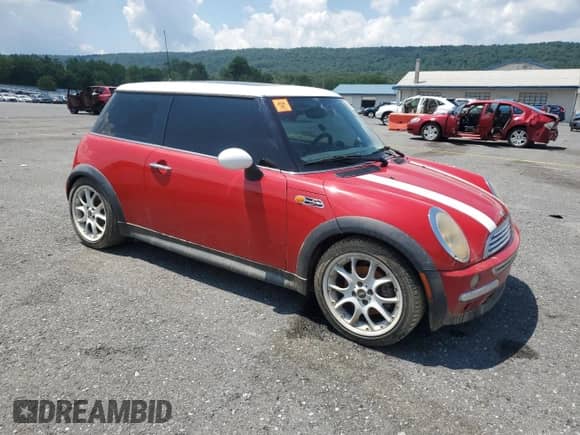 2003 MINI Hardtop with VIN WMWRC334X3TC47642, listed as a Copart auction lot 63665615 with Not provided miles and Salvage title. Bid and sale history available at DreamBid. Image 4.