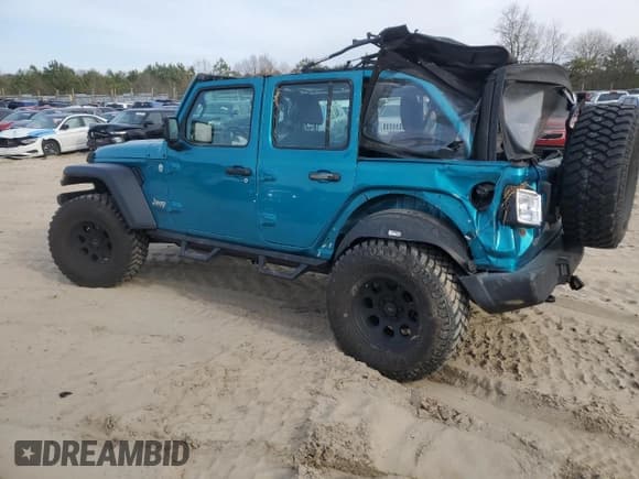 ✅ 2020 Jeep Wrangler Unlimited Sport Altitude • VIN: 1C4HJXDG1LW277726 • Lot: 46754635. Listed on Copart with 101,392 mi. Free auction sales archive from the USA and detailed vehicle history report at DreamBid. Image 2.