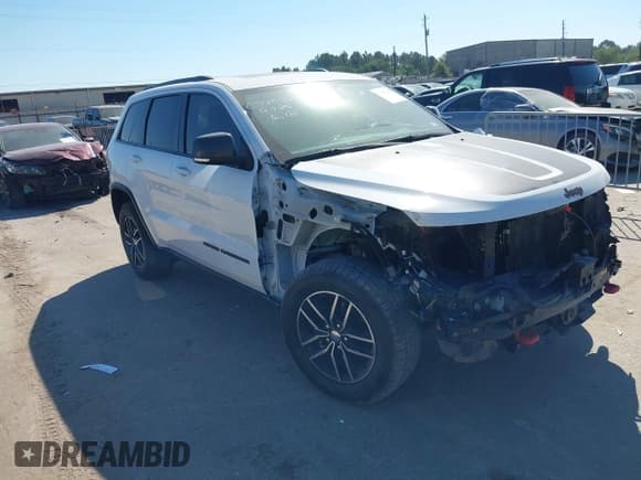 ✅ 2018 Jeep Grand Cherokee Trailhawk • VIN: 1C4RJFLG5JC457760 • Lot: 43432358. Listed on IAAI with 45,913 mi. Free auction sales archive from the USA and detailed vehicle history report at DreamBid. Image 1.