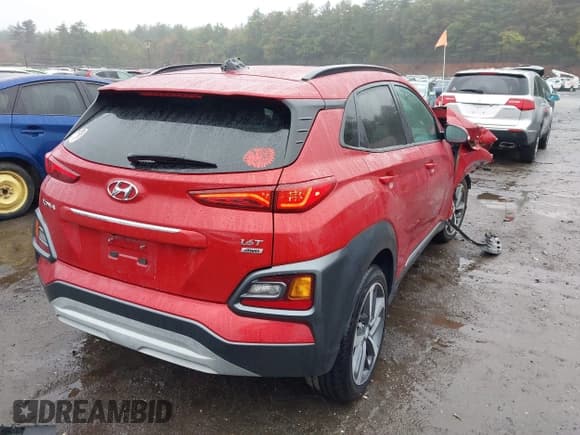 ✅ 2018 Hyundai Kona Limited • VIN: KM8K3CA52JU168126 • Lot: 43436695. Wystawiony na IAAI z przebiegiem 37 960 mil. Bezpłatny archiwum sprzedaży aukcyjnych z USA i szczegółowy raport historii pojazdu na DreamBid. Zdjęcie 4.