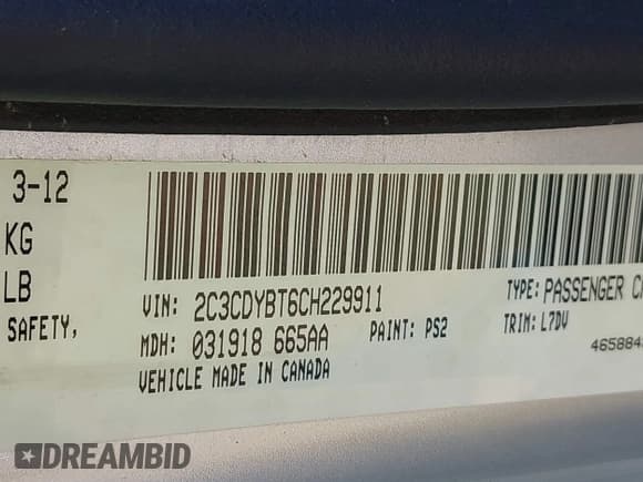 ✅ 2012 Dodge Challenger R/T Plus • VIN: 2C3CDYBT6CH229911 • Лот: 43414219. Опубликован ранее на IAAI с пробегом 167 213 миль. Бесплатный доступ к архиву аукционных продаж из США и подробный отчёт об истории автомобиля на DreamBid. Изображение 9.