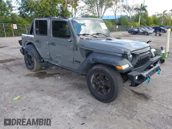 ✅ 2023 Jeep Wrangler Sport • VIN: 1C4HJXDG2PW677154 • Lot: 43756077. Listed on IAAI with 35,896 mi. Free auction sales archive from the USA and detailed vehicle history report at DreamBid. Image 1.