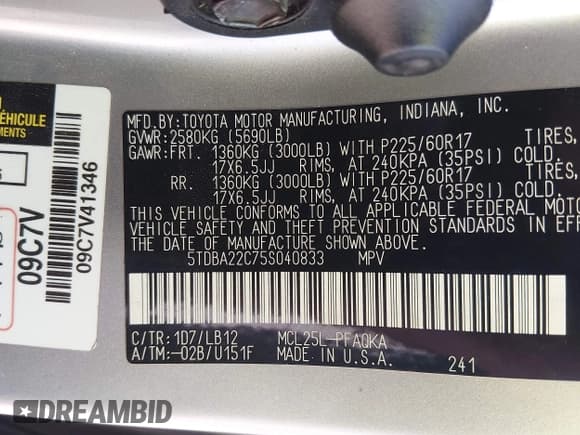 ✅ 2005 Toyota Sienna XLE • VIN: 5TDBA22C75S040833 • Lot: 43789515. Wystawiony na IAAI z przebiegiem 300 338 mil. Bezpłatny archiwum sprzedaży aukcyjnych z USA i szczegółowy raport historii pojazdu na DreamBid. Zdjęcie 9.