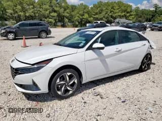 2021 Hyundai Elantra Limited with VIN 5NPLP4AGXMH031440, listed as a Copart auction lot 81503075 with 55,517 mi miles and Salvage title. Bid and sale history available at DreamBid. Image 1.