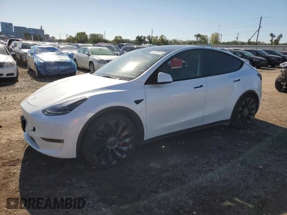 ✅ 2022 Tesla Model Y Performance • VIN: 7SAYGDEF3NF522104 • Lot: 85723415. Listed on Copart with 23,136 mi. Free auction sales archive from the USA and detailed vehicle history report at DreamBid. Image 1.
