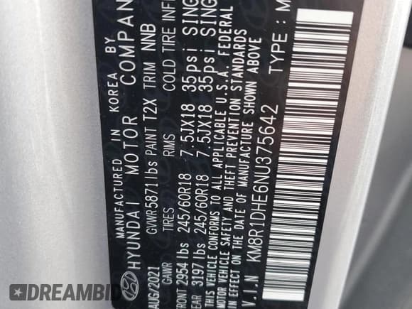 ✅ 2022 Hyundai Palisade SE • VIN: KM8R1DHE6NU375642 • Лот: 76091534. Опубликован ранее на Copart с пробегом 34 240 миль. Бесплатный доступ к архиву аукционных продаж из США и подробный отчёт об истории автомобиля на DreamBid. Изображение 15.