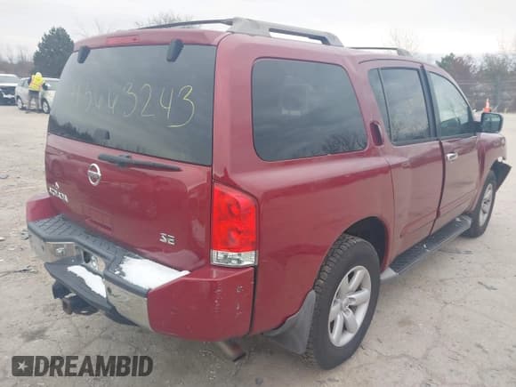 ✅ 2005 Nissan Armada LE • VIN: 5N1AA08B65N715409 • Lot: 43663243. Listed on IAAI with 151,703 mi. Free auction sales archive from the USA and detailed vehicle history report at DreamBid. Image 4.