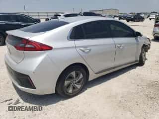 2018 Hyundai Ioniq SEL z VIN KMHC75LCXJU103251, wystawiony jako Copart lot #55672374 z przebiegiem 62 676 mil mil oraz Szkoda całkowita • Salvage title. Historia ofert i sprzedaży dostępna na DreamBid. Obrazek 3.