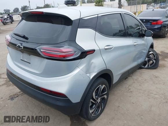 ✅ 2022 Chevrolet Bolt EV 2LT • VIN: 1G1FX6S07N4101406 • Lot: 42111495. Listed on IAAI with 52,527 mi. Free auction sales archive from the USA and detailed vehicle history report at DreamBid. Image 4.