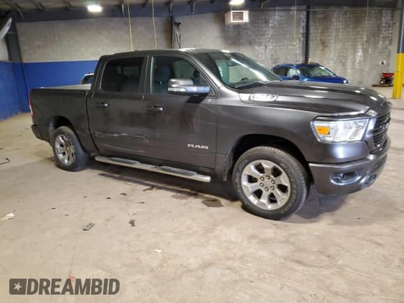 ✅ 2021 Ram 1500 Big Horn • VIN: 1C6SRFFT7MN652939 • Lot: 49215095. Listed on Copart with 43,221 mi. Free auction sales archive from the USA and detailed vehicle history report at DreamBid. Image 4.