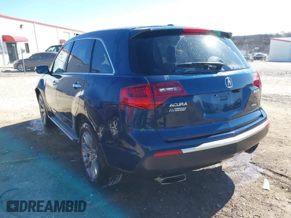 ✅ 2012 Acura MDX Advance • VIN: 2HNYD2H89CH549588 • Lot: 41687498. Listed on IAAI with 124,241 mi. Free auction sales archive from the USA and detailed vehicle history report at DreamBid. Image 3.