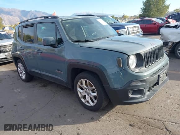 ✅ 2017 Jeep Renegade Latitude • VIN: ZACCJABBXHPF38001 • Лот: 43576595. Опубликован ранее на IAAI с пробегом Не указан. Бесплатный доступ к архиву аукционных продаж из США и подробный отчёт об истории автомобиля на DreamBid. Изображение 1.