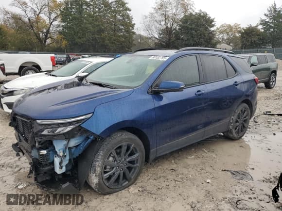 ✅ 2022 Chevrolet Equinox RS • VIN: 3GNAXMEV6NS155932 • Лот: 90132795. Опубликован ранее на Copart с пробегом 45 638 миль. Бесплатный доступ к архиву аукционных продаж из США и подробный отчёт об истории автомобиля на DreamBid. Изображение 1.