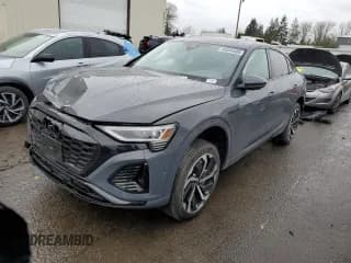 ✅ 2024 Audi Q8 e-tron Sportback S line Premium Plus • VIN: WA1CAAGE1RB033084 • Лот: 48344485. Опубликован ранее на Copart с пробегом Не указан. Бесплатный доступ к архиву аукционных продаж из США и подробный отчёт об истории автомобиля на DreamBid. Изображение 1.