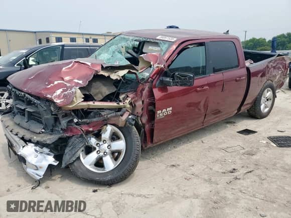 2019 Ram 1500 Big Horn with VIN 1C6RR6TT0KS661287, listed as a Copart auction lot 56897535 with Not provided miles and Salvage title. Bid and sale history available at DreamBid. Image 1.