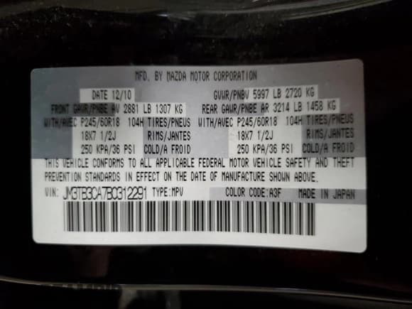 ✅ 2011 Mazda CX-9 Touring • VIN: JM3TB3CA7B0312291 • Lot: 89704055. Wystawiony na Copart z przebiegiem 94 823 mil. Bezpłatny archiwum sprzedaży aukcyjnych z USA i szczegółowy raport historii pojazdu na DreamBid. Zdjęcie 13.