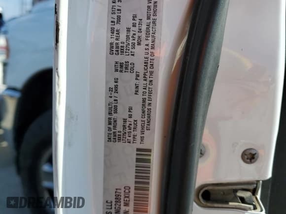 ✅ 2022 Ram 3500 Tradesman • VIN: 3C63R3GJ9NG288971 • Лот: 86701745. Опубликован ранее на Copart с пробегом 115 522 миль. Бесплатный доступ к архиву аукционных продаж из США и подробный отчёт об истории автомобиля на DreamBid. Изображение 12.