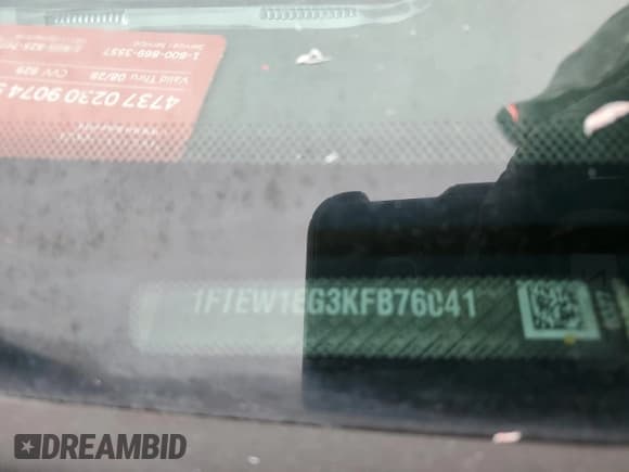 ✅ 2019 Ford F-150 Limited • VIN: 1FTEW1EG3KFB76041 • Лот: 63631655. Опубликован ранее на Copart с пробегом Не указан. Бесплатный доступ к архиву аукционных продаж из США и подробный отчёт об истории автомобиля на DreamBid. Изображение 12.