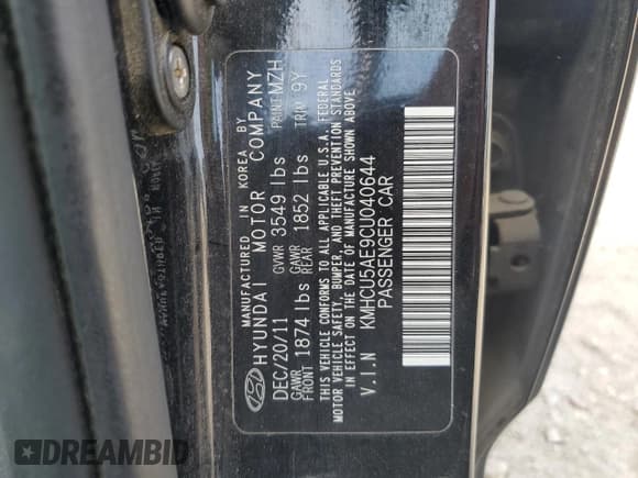 ✅ 2012 Hyundai Accent SE • VIN: KMHCU5AE9CU040644 • Лот: 80450255. Опубликован ранее на Copart с пробегом 90 996 миль. Бесплатный доступ к архиву аукционных продаж из США и подробный отчёт об истории автомобиля на DreamBid. Изображение 12.