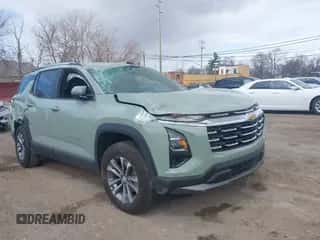 2025 Chevrolet Equinox FWD LT с VIN 3GNAXHEG7SL114014, выставлен на аукционе IAAI как лот 42026144 с пробегом 6 147 миль миль и . История ставок и продаж доступна на DreamBid. Изображение 1.
