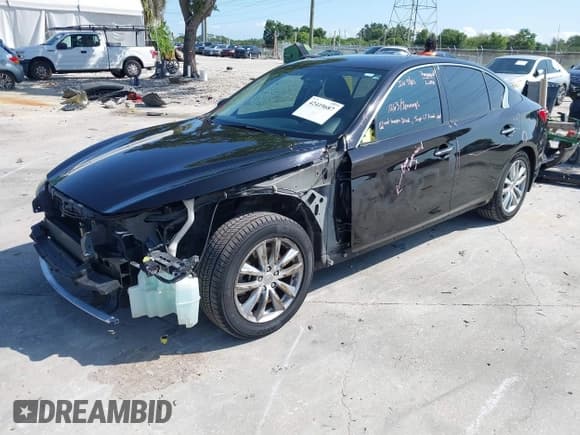 ✅ 2015 Infiniti Q50 Premium • VIN: JN1BV7AP5FM337797 • Lot: 42419687. Wystawiony na IAAI z przebiegiem 147 829 mil. Bezpłatny archiwum sprzedaży aukcyjnych z USA i szczegółowy raport historii pojazdu na DreamBid. Zdjęcie 2.