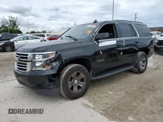 2018 Chevrolet Tahoe LS with VIN 1GNSCAKC2JR392304, listed as a Copart auction lot 81493075 with Not provided miles and Salvage title. Bid and sale history available at DreamBid. Image 1.