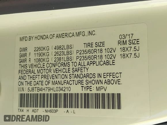 ✅ 2017 Acura RDX Advance • VIN: 5J8TB4H79HL034210 • Lot: 41785631. Wystawiony na IAAI z przebiegiem 77 304 mil. Bezpłatny archiwum sprzedaży aukcyjnych z USA i szczegółowy raport historii pojazdu na DreamBid. Zdjęcie 9.