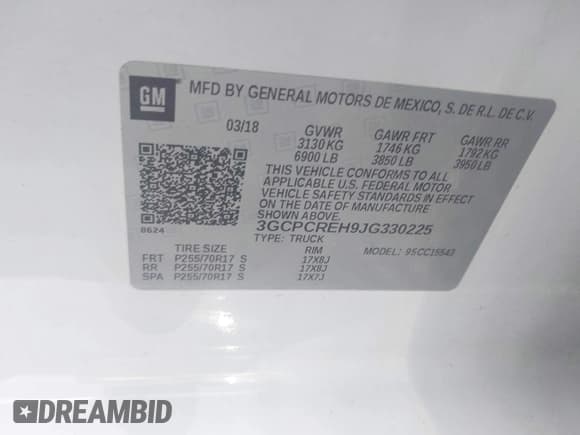 ✅ 2018 Chevrolet Silverado 1500 LT • VIN: 3GCPCREH9JG330225 • Лот: 42113448. Опубликован ранее на IAAI с пробегом 197 389 миль. Бесплатный доступ к архиву аукционных продаж из США и подробный отчёт об истории автомобиля на DreamBid. Изображение 9.