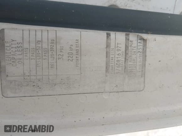 ✅ 2001 Chrysler Concorde LX • VIN: 2C3HD46R51H620137 • Лот: 42241447. Опубликован ранее на IAAI с пробегом 101 000 миль. Бесплатный доступ к архиву аукционных продаж из США и подробный отчёт об истории автомобиля на DreamBid. Изображение 9.