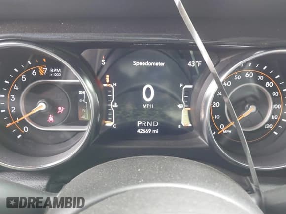 ✅ 2020 Jeep Wrangler Unlimited Willys • VIN: 1C4HJXDG7LW324189 • Lot: 41681891. Listed on IAAI with 42,669 mi. Free auction sales archive from the USA and detailed vehicle history report at DreamBid. Image 7.