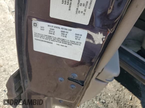 ✅ 1997 Pontiac Bonneville SE • VIN: 1G2HX52K3VH264224 • Lot: 88095495. Wystawiony na Copart z przebiegiem 133 932 mil. Bezpłatny archiwum sprzedaży aukcyjnych z USA i szczegółowy raport historii pojazdu na DreamBid. Zdjęcie 14.